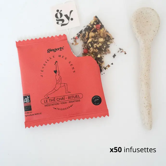 THÉ CHAÏ RITUEL BIO - J’éveille mes sens -  50 sachets