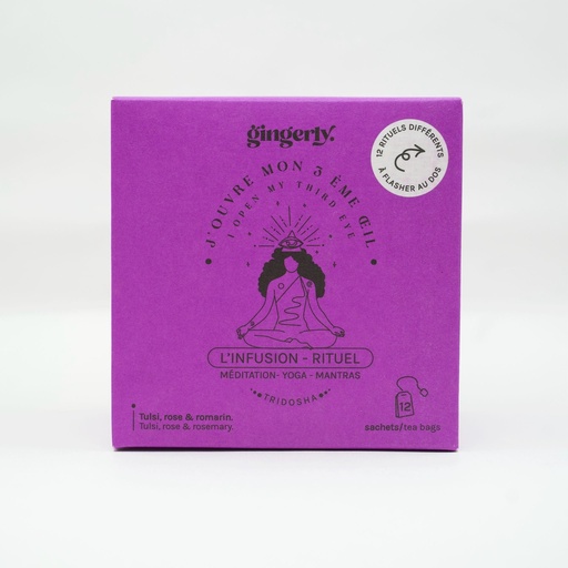 INFUSION RITUEL BIO -J’ouvre mon 3ème oeil - 12 SACHETS