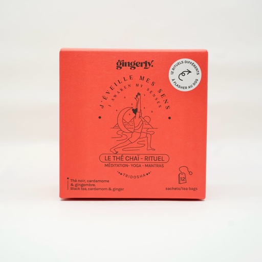THÉ CHAÏ RITUEL BIO - J’éveille mes sens -  12 SACHETS
