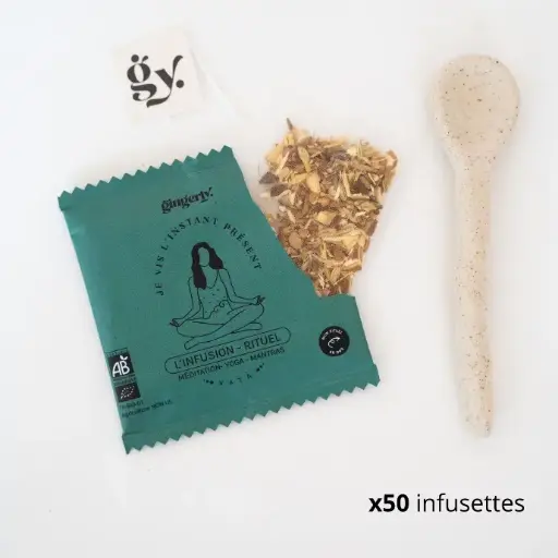 [50 SAC-PRE] INFUSION RITUEL BIO - Je vis l'instant présent - 50 sachets