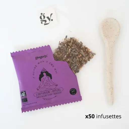 [50 SAC-OEI] INFUSION RITUEL BIO -J’ouvre mon 3ème oeil - 50 sachets