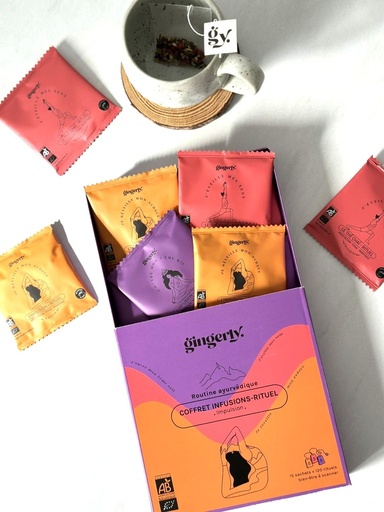 [COF-IMP] COFFRET CADEAU - Rituel routine Impulsion - 15 infusions